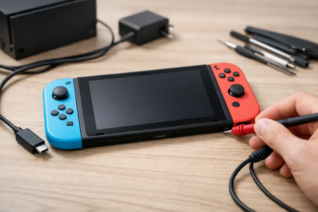 Nintendo Switch No Power Fix Example