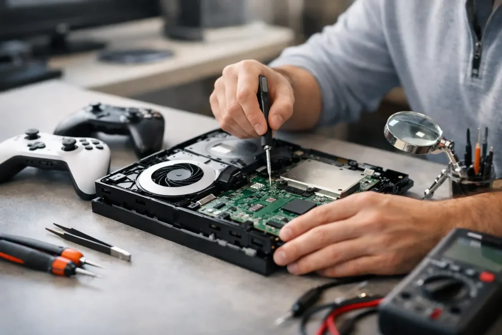 Game Console Repair Process Guide